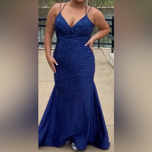 Sherri Hill Dresses Royal Blue Prom Dress Size 4 Poshmark